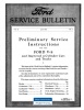 1932, 1933, 1934, 1935, 1936, 1937 Ford Service Bulletins